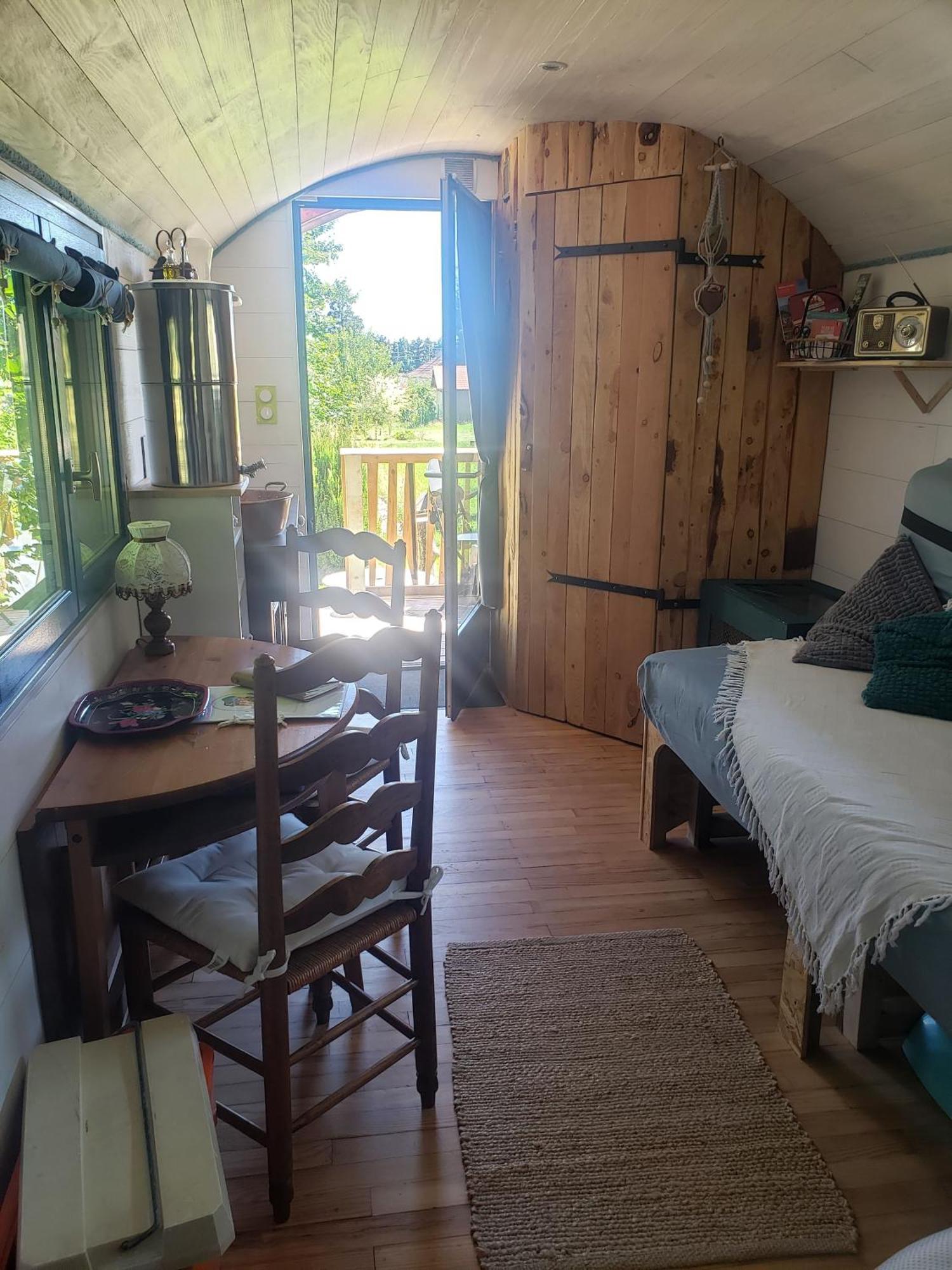 La Roulotte Tiny House Du Mond'Ideal Leval (Territoire de Belfort) Exterior foto