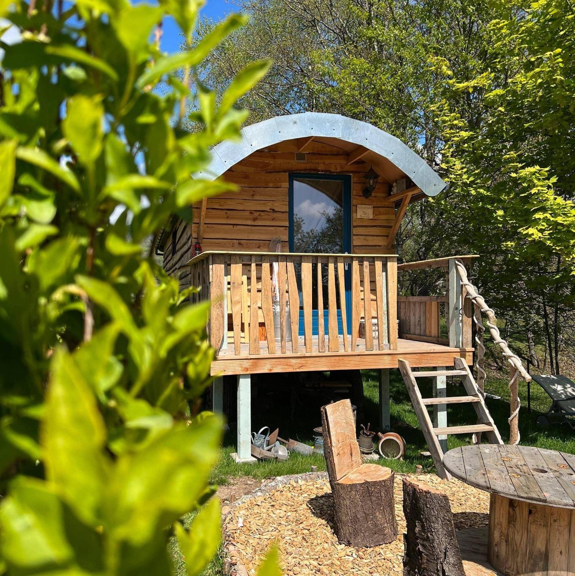 La Roulotte Tiny House Du Mond'Ideal Leval (Territoire de Belfort) Exterior foto