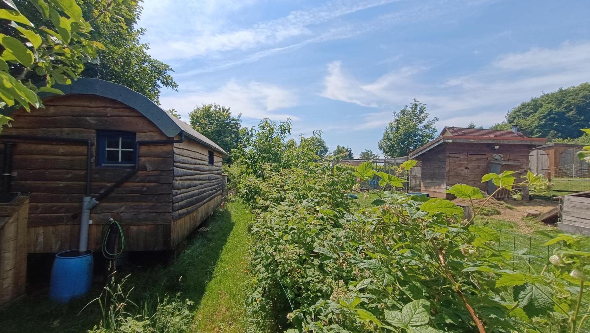 La Roulotte Tiny House Du Mond'Ideal Leval (Territoire de Belfort) Exterior foto
